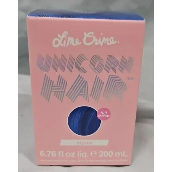 Lime Crime Unicorn Hair Dye Full Coverage Semi Permanent Mystic Blue 6.76 Fl oz - Picture 1 of 2